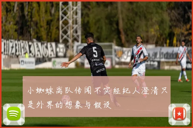 小蜘蛛离队传闻不实经纪人澄清只是外界的想象与假设